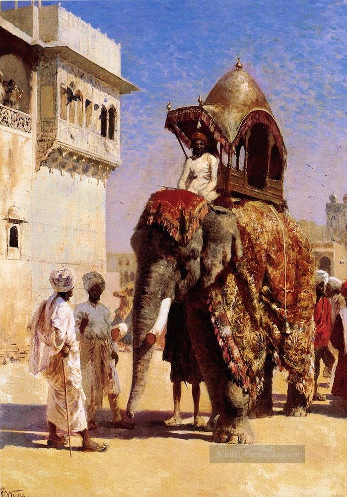 Moguls Elefant Persisch Ägypter indisch Edwin Lord Weeks Ölgemälde